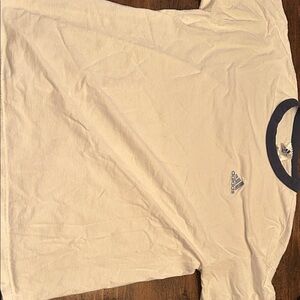 Adidas Men's Off-White Tee with Navy Accents